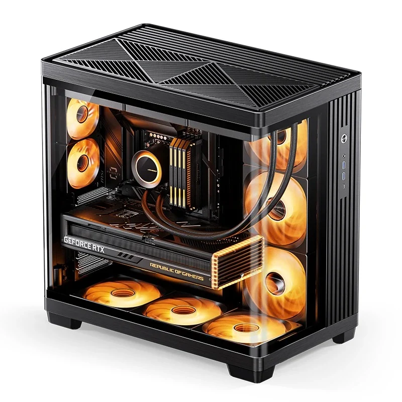 Jonsbo TK-4 ATX Separated Cabinet Computer Case (Black, White)