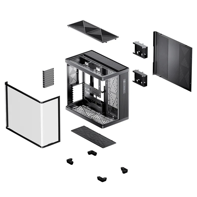 Jonsbo TK-4 ATX Separated Cabinet Computer Case (Black, White)