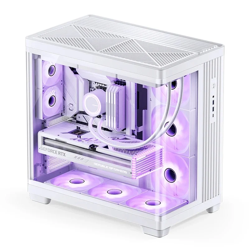 Jonsbo TK-4 ATX Separated Cabinet Computer Case (Black, White)