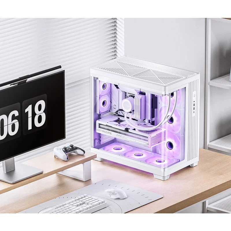 Jonsbo TK-4 ATX Separated Cabinet Computer Case (Black, White)