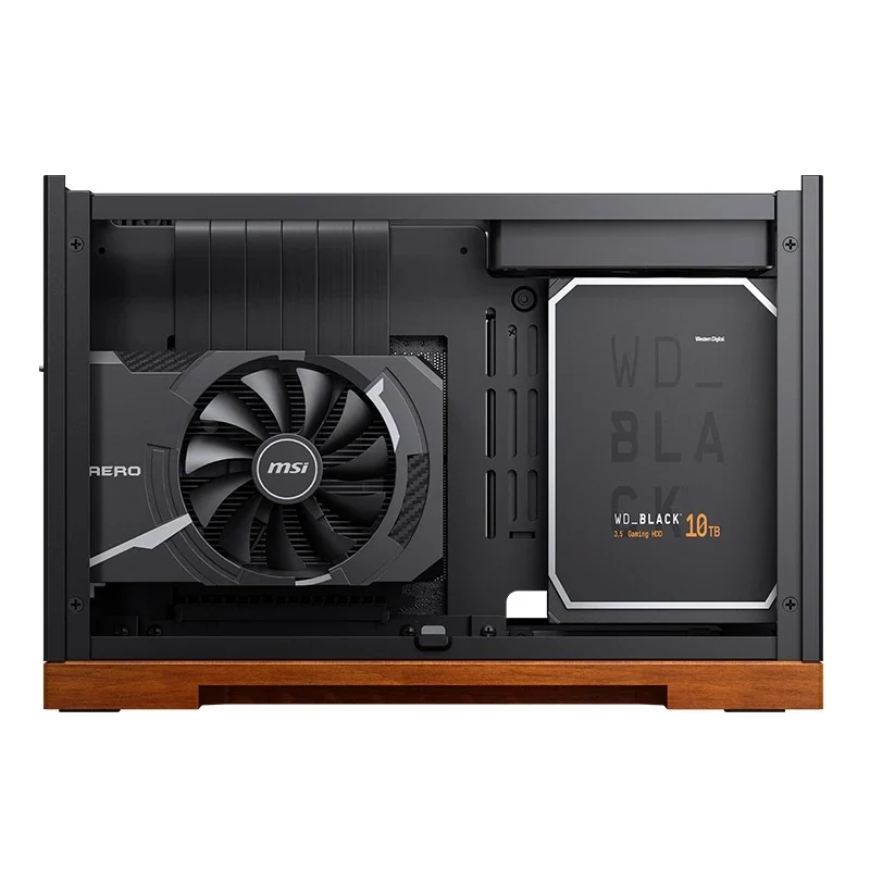 Jonsbo T9 ITX Separated Cabinet Computer Case (Black, Silver)