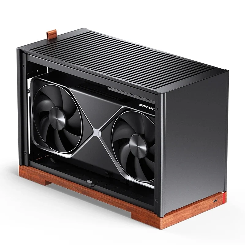 Jonsbo T9 ITX Separated Cabinet Computer Case (Black, Silver)