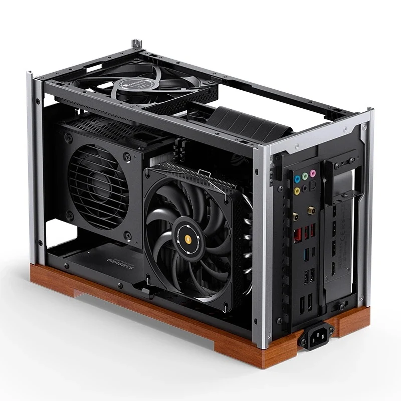 Jonsbo T9 ITX Separated Cabinet Computer Case (Black, Silver)