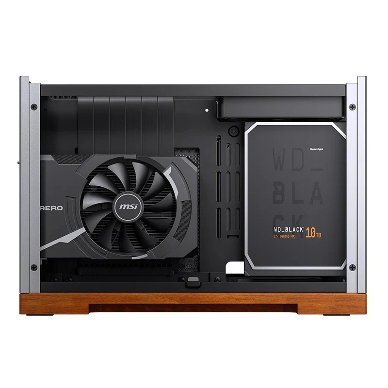 Jonsbo T9 ITX Separated Cabinet Computer Case (Black, Silver)