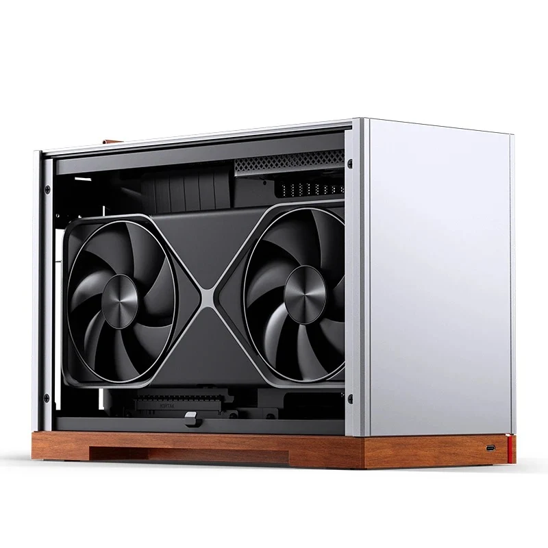 Jonsbo T9 ITX Separated Cabinet Computer Case (Black, Silver)
