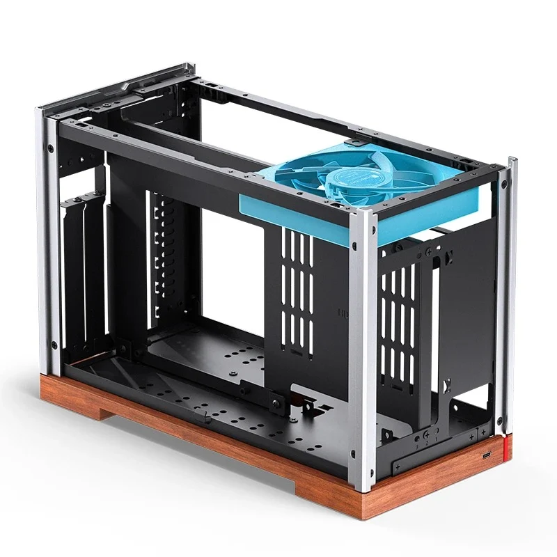 Jonsbo T9 ITX Separated Cabinet Computer Case (Black, Silver)