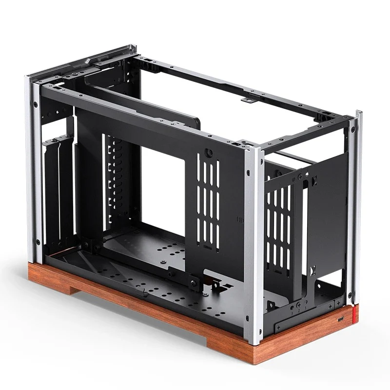 Jonsbo T9 ITX Separated Cabinet Computer Case (Black, Silver)