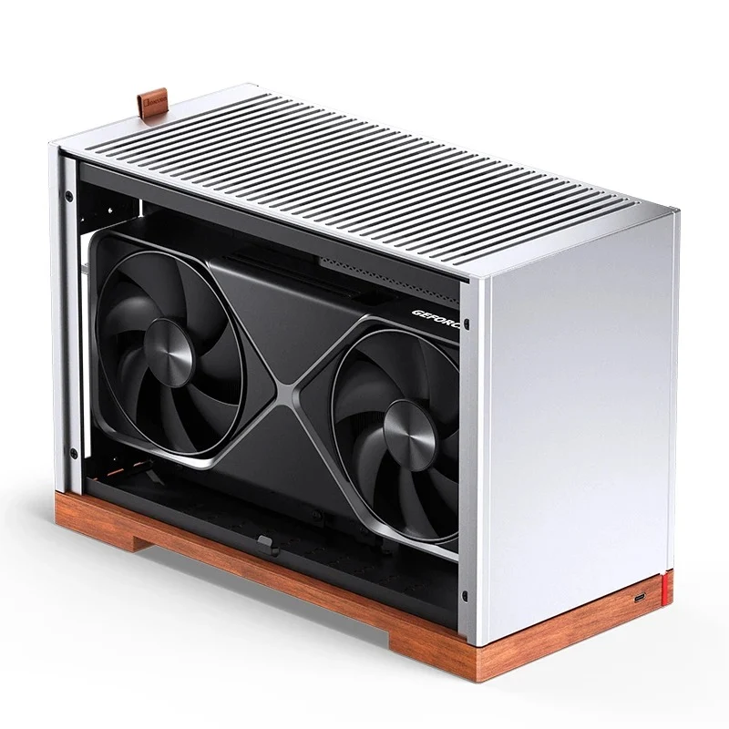 Jonsbo T9 ITX Separated Cabinet Computer Case (Black, Silver)