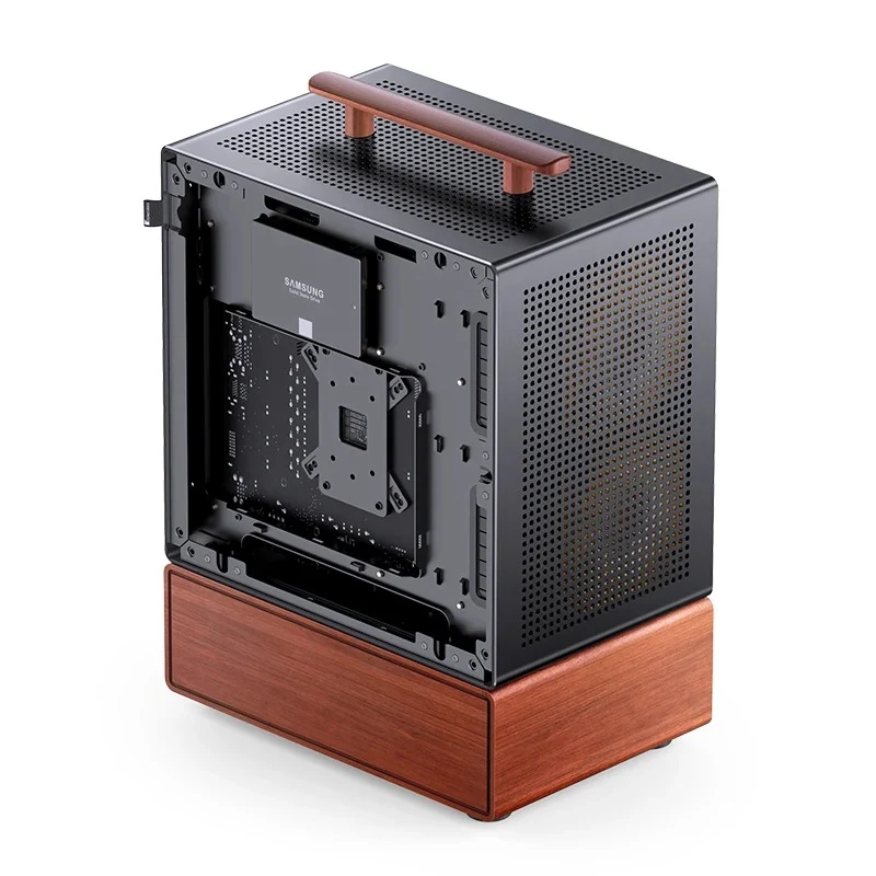 Jonsbo T7 M-ATX Separated Cabinet Computer Case (Black, Silver)