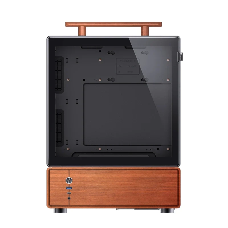 Jonsbo T7 M-ATX Separated Cabinet Computer Case (Black, Silver)