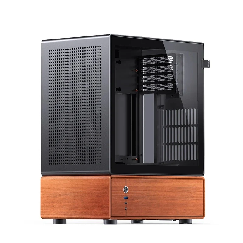Jonsbo T7 M-ATX Separated Cabinet Computer Case (Black, Silver)