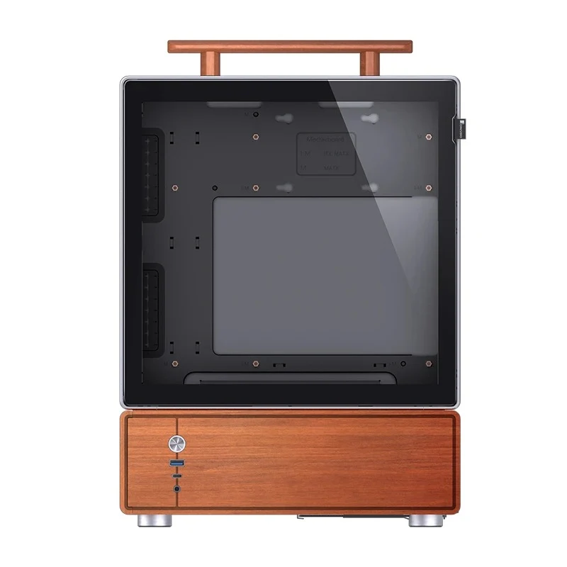 Jonsbo T7 M-ATX Separated Cabinet Computer Case (Black, Silver)