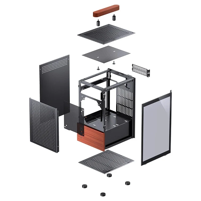 Jonsbo T6 ITX Handle Case (Black, Silver)