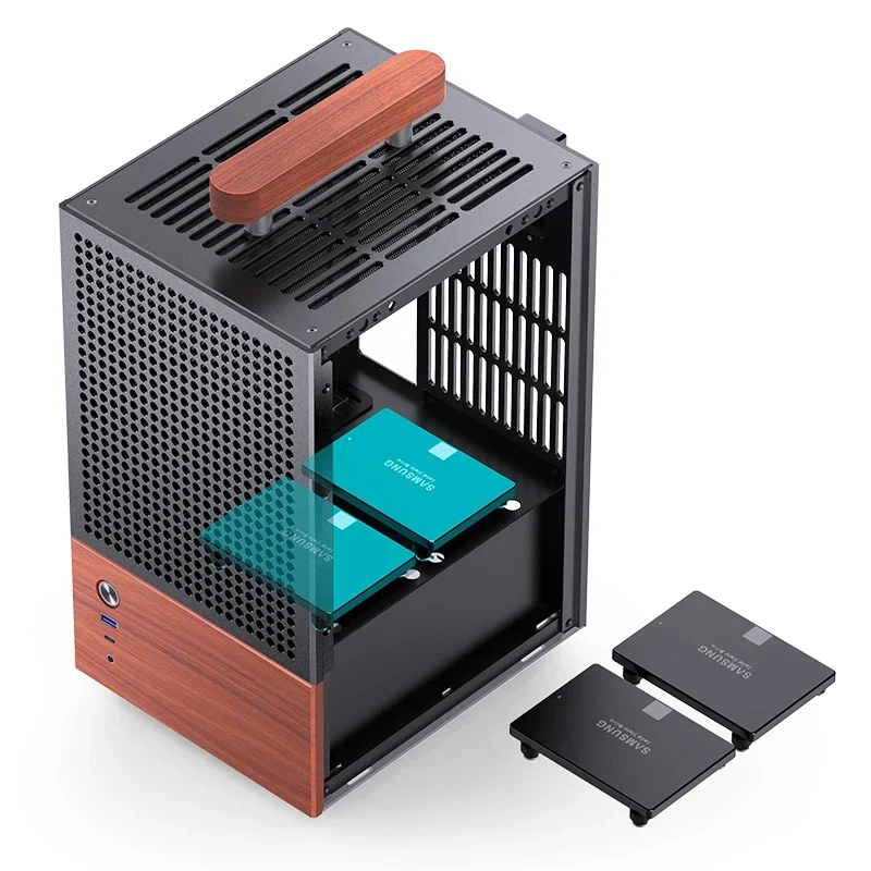 Jonsbo T6 ITX Handle Case (Black, Silver)