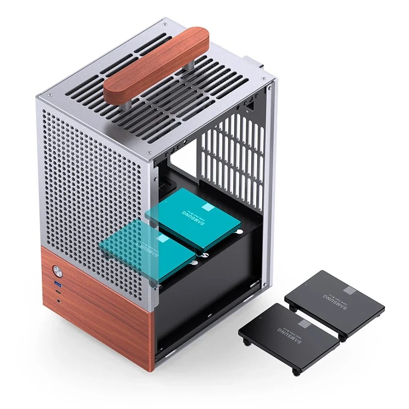 Jonsbo T6 ITX Handle Case (Black, Silver)