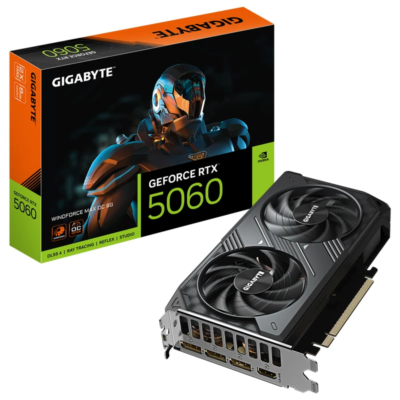 Gigabyte GeForce RTX 5060 Windforce Max OC 8GB GDDR7 Graphics Card