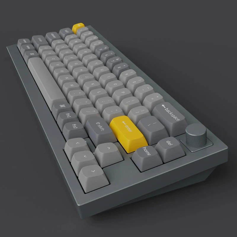 Keychron Q2 QMK Custom Mechanical Fully Assembled Silver Grey Keyboard (Gateron G Pro Blue Switch) (Q2D2)