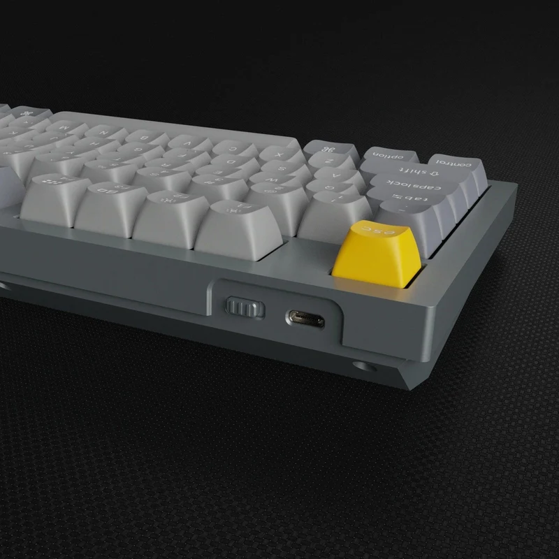 Keychron Q2 QMK Custom Mechanical Fully Assembled Silver Grey Keyboard (Gateron G Pro Blue Switch) (Q2D2)