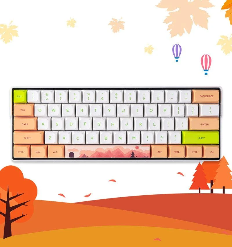 KEMOVE AUTUMN MAPLE PBT KEYCAPS SET