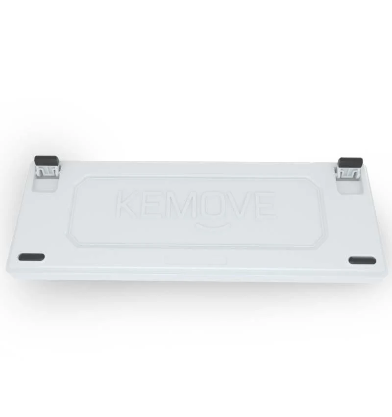 Kemove DK61 Snowfox White Hot-Swappable RGB Backlit Wired/Bluetooth Mechanical Keyboard (Gateron Blue Switch)