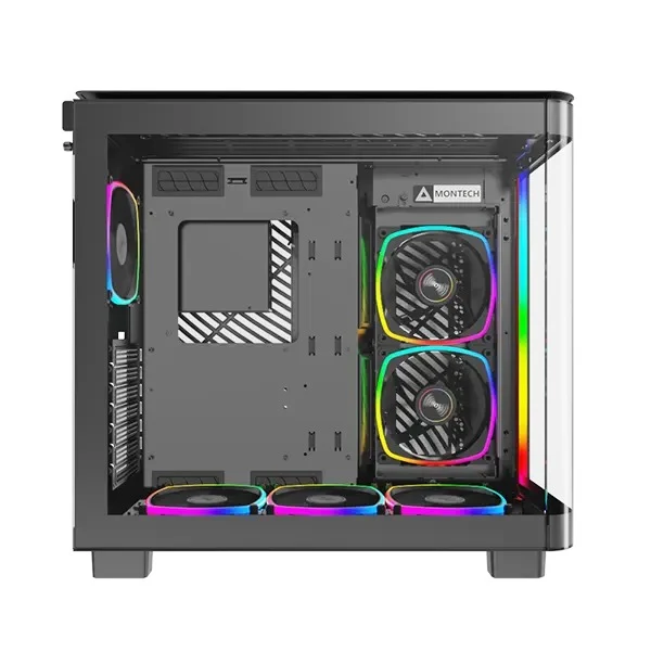 Montech King 95 Pro Mid-Tower Curved Tempered Glass Front Panel PC Case (Black)