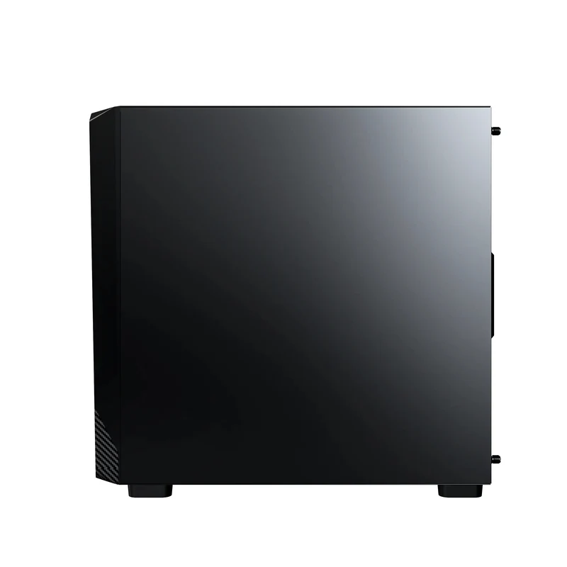 Montech X5M mATX Mid-Tower Carbon Fiber Print TG Side Panel & Mesh Front PC Case (Black, White)