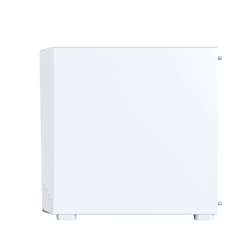 Montech X5M mATX Mid-Tower Carbon Fiber Print TG Side Panel & Mesh Front PC Case (Black, White)