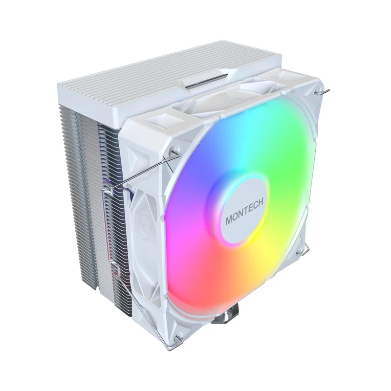 Montech NX400 ARGB Tower Type CPU Air Cooler (Black, White)