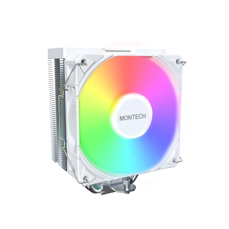 Montech NX400 ARGB Tower Type CPU Air Cooler (Black, White)