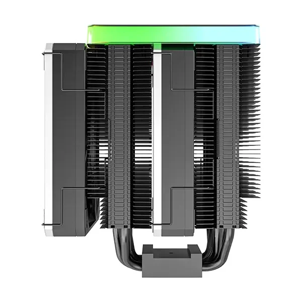 Montech Metal DT24 Premium 2x120mm High Performance Metal PWM Fans with ARGB Aluminum Top Cover Tower Type CPU Air Cooler