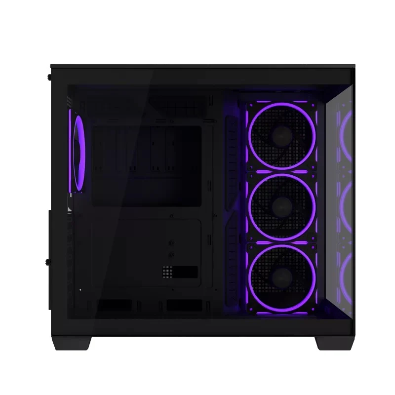 Asus A32 Plus Tempered Glass Panel ATX PC Case with 4 Pre-Installed ARGB Fans (Black, White)