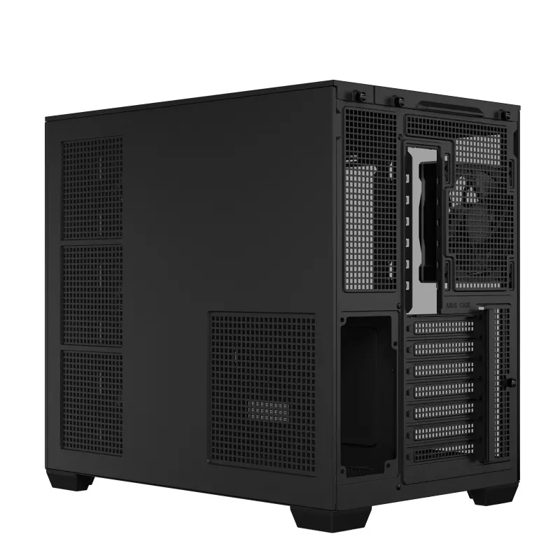 Asus A32 Plus Tempered Glass Panel ATX PC Case with 4 Pre-Installed ARGB Fans (Black, White)