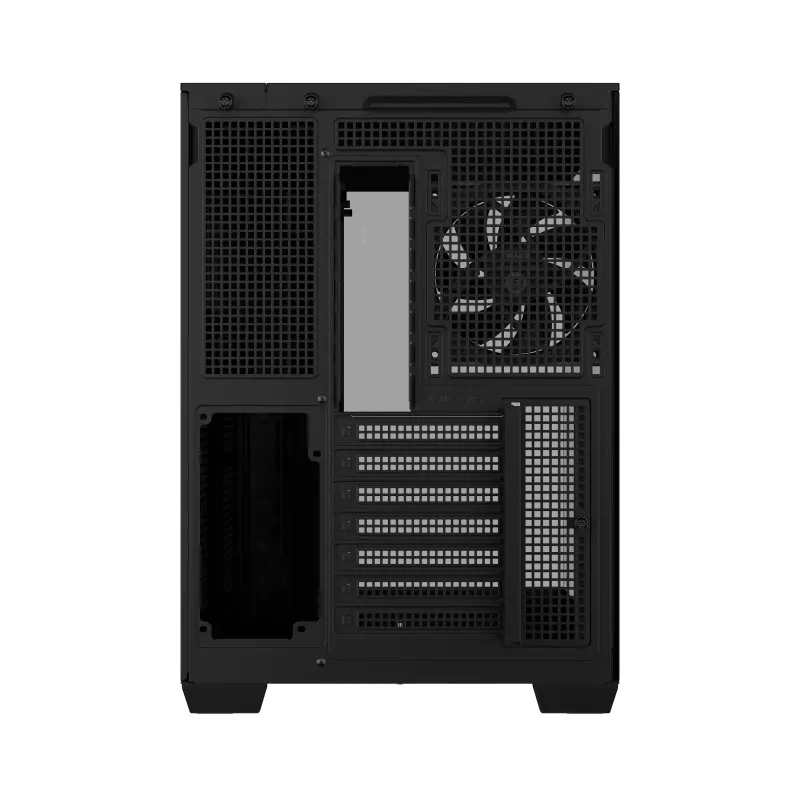 Asus A32 Plus Tempered Glass Panel ATX PC Case with 4 Pre-Installed ARGB Fans (Black, White)