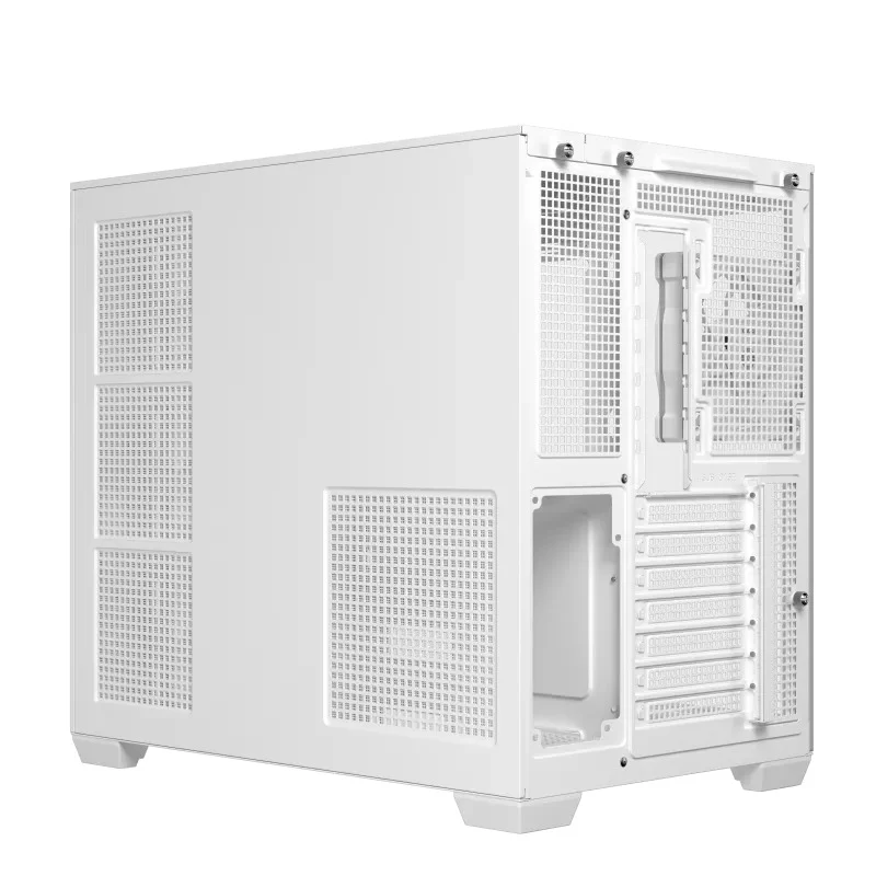 Asus A32 Plus Tempered Glass Panel ATX PC Case with 4 Pre-Installed ARGB Fans (Black, White)