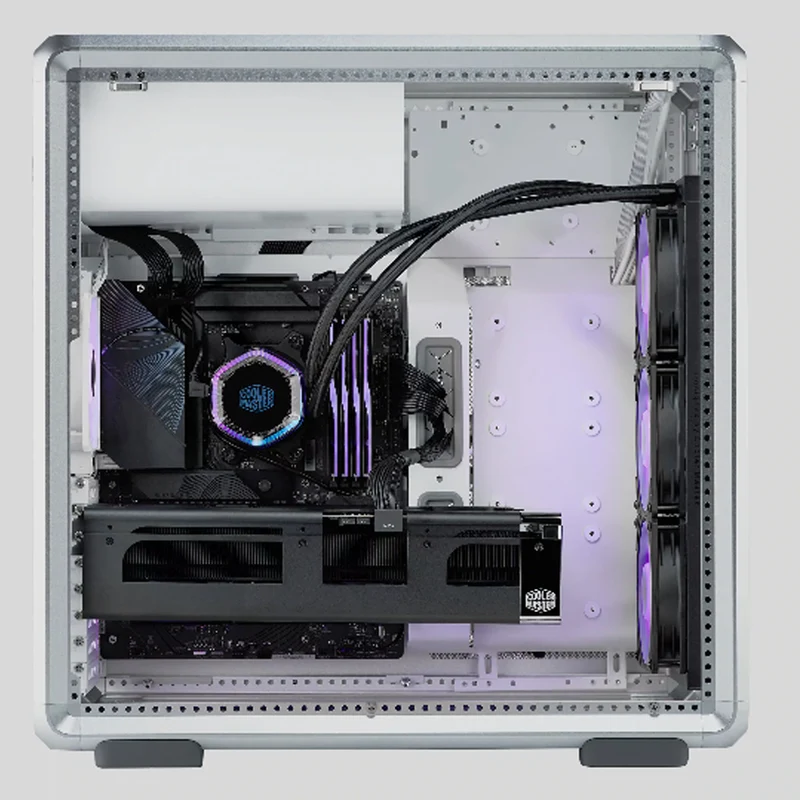 Cooler Master MasterFrame 600 Mesh ATX Mid-Tower PC Case (Black, Silver)
