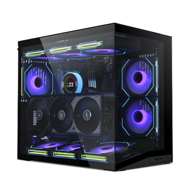 Lian Li O11 Dynamic Mini V2 ATX / Micro-ATX / Mini-ITX PC Case (Black, White)