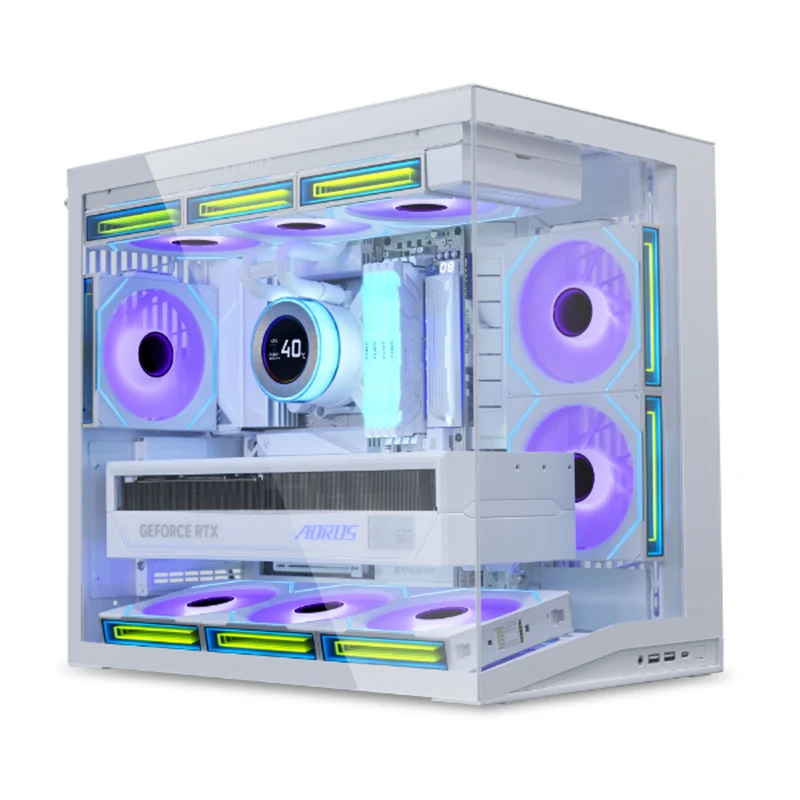 Lian Li O11 Dynamic Mini V2 ATX / Micro-ATX / Mini-ITX PC Case (Black, White)