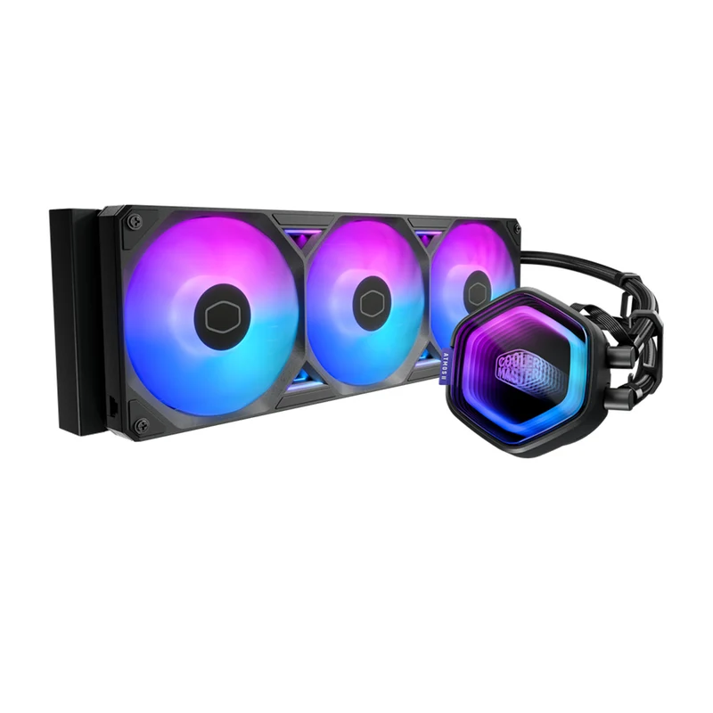 Cooler Master MasterLiquid Atmos II 360 LCD ARGB CPU Cooler (Black, White)