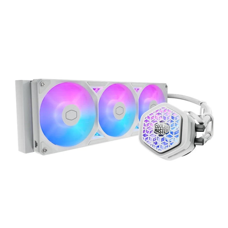 Cooler Master MasterLiquid Atmos II 360 VRM Fan CPU Cooler (Black, White)