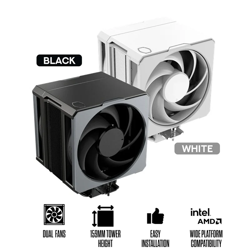 Cooler Master Hyper 612 Apex CPU Air Cooler (Black, White)