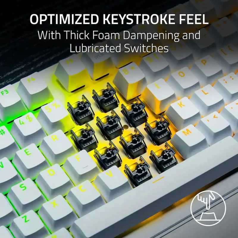 Razer Huntsman V3 Pro Tenkeyless 8KHz Analog Optical Esports Keyboard (White)