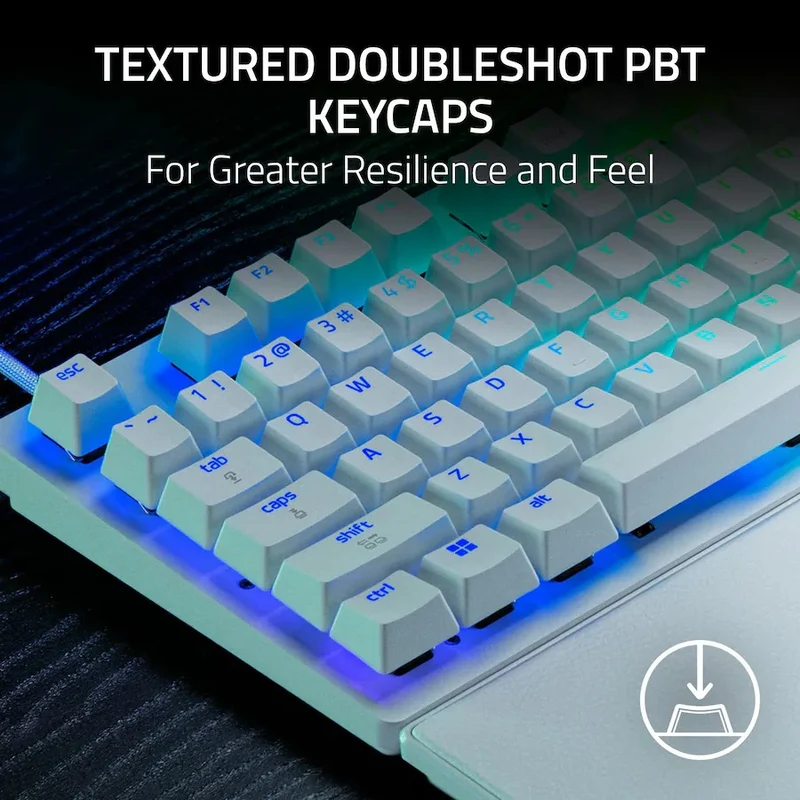 Razer Huntsman V3 Pro Tenkeyless 8KHz Analog Optical Esports Keyboard (White)