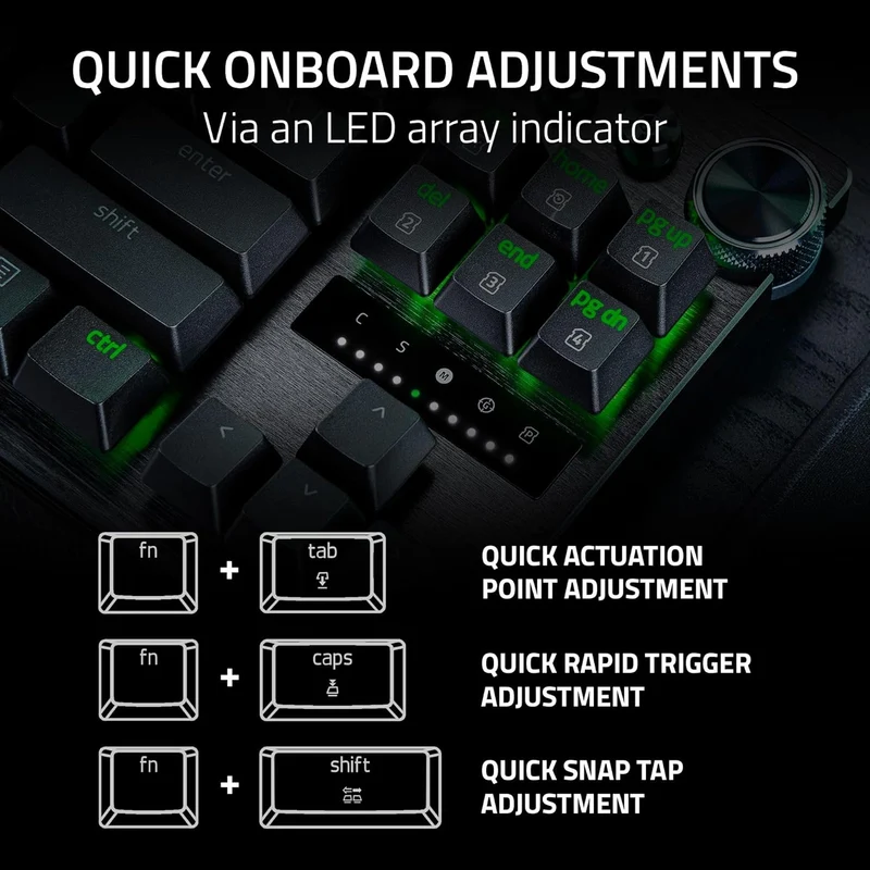 Razer Huntsman V3 Pro 8KHz Analog Optical Esports Keyboard (Black)