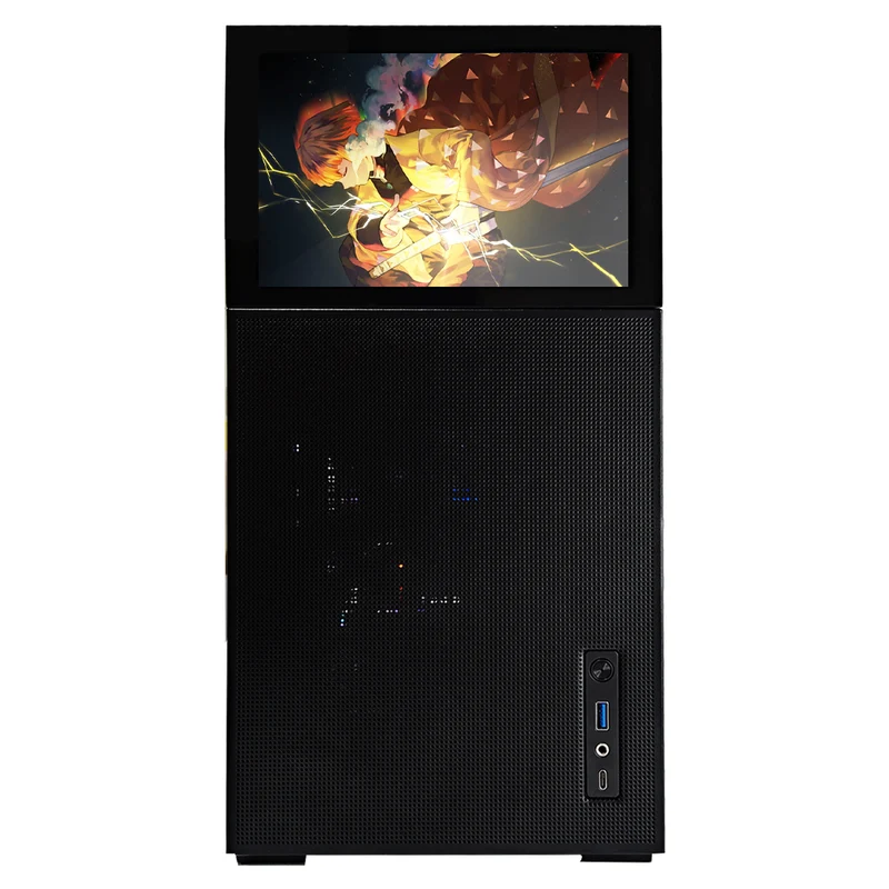 Optima D41 with DS8 Display Black Desktop Gaming PC | AMD Ryzen 7 7800X3D | 32GB RAM | 1TB SSD | RX 9070 XT | Windows 11 Pro
