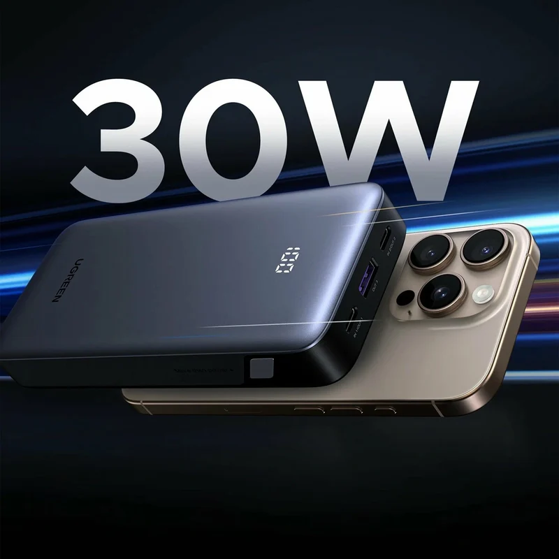 Ugreen 10000mAh 30W Two-Way Fast Charging Power Bank (PB535/55994B)