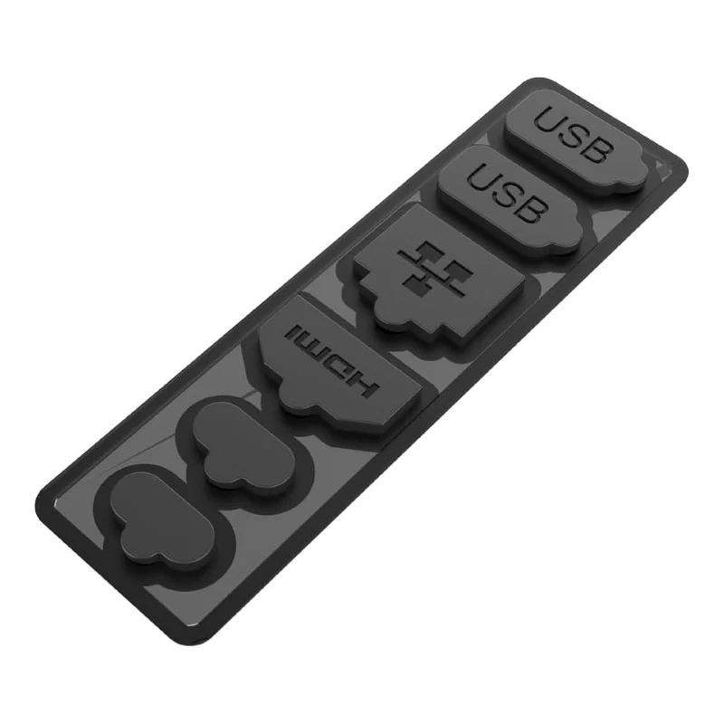 Ipega 6 in 1 Silicone Dust-proof Cover and Plugs for Nintendo Switch 2 (Black) (PG-SW2120)