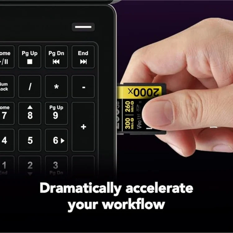 Lexar Professional 2000x 256GB SDXC UHS-II C10 U3 V90 300MB/s Read 260MB/s Write SD Card GOLD Series (LSD2000256G-BNNNG)
