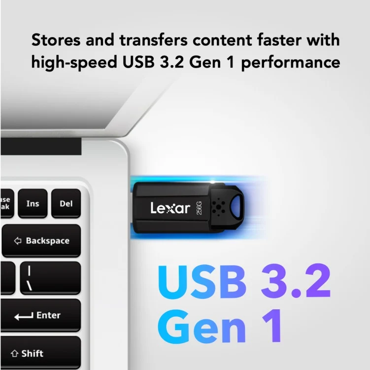 Lexar JumpDrive S80 USB 3.1 Type-A 150MB/s Read Flash Drive (64GB, 128GB, 256GB)