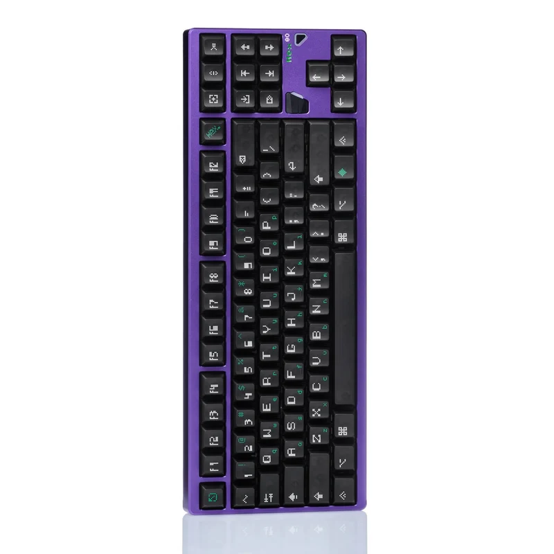 ATK x QK Hex80 RGB Wired 88 Keys Gasket Mount Aluminum CNC Case Hot-Swappable Mechanical Keyboard (Ti OWLAB Switch) (Anodized Grey, Anodized Purple, Anodized Sandgold, Spray Coated Babypink, Spray Coated Spark)