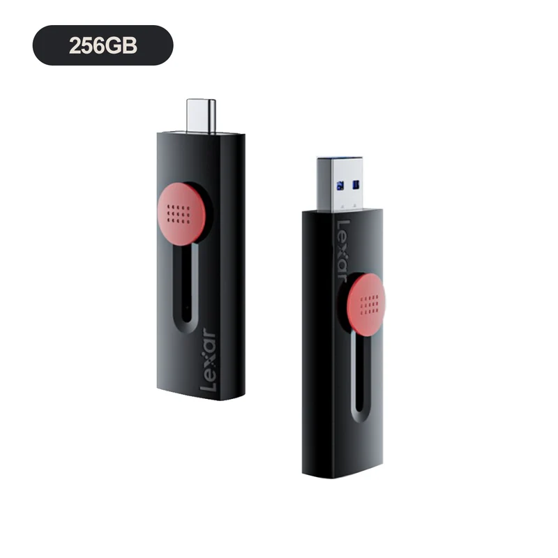 Lexar JumpDrive Dual Drive D300 USB 3.1 Type-C & Type-A 130MB/s Read Flash Drive (64GB, 128GB, 256GB)
